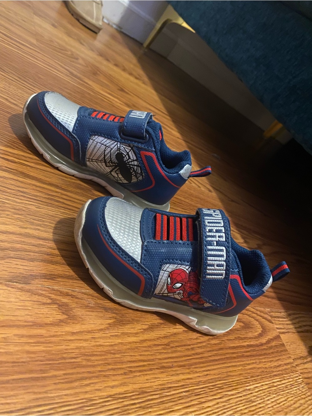 Marvel Spiderman Navy & Red Kids Athletic Shoes